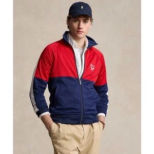 Ralph Lauren POLO Red and Navy Tennis Team USA Track Jacket- XL